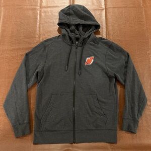 New Jersey Devils Men’s Full Zip Hoodie Sweatshirt - Size Medium